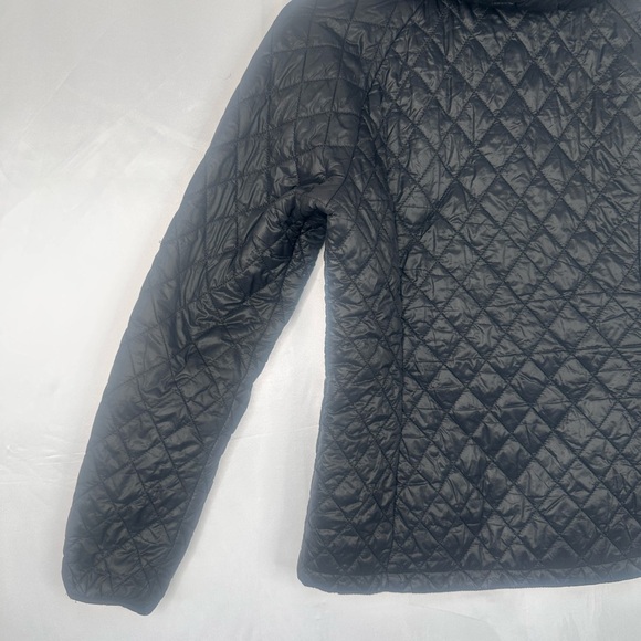 Free Country Charcoal Quilted Hooded Jacket Size M 100% Nylon - Picture 10 of 16